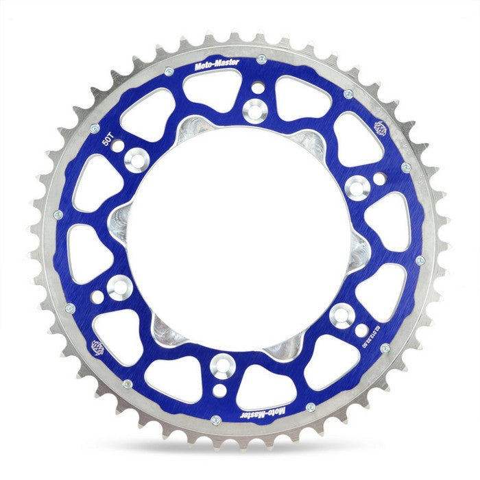 SPROCKET REAR MOTO MASTER FUSION DUAL RING 50T BLUE GAS GAS HUSABERG HUSQVARNA KTM