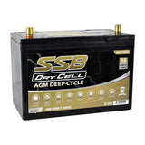 AGM BATTERY DEEP CYCLE DUAL PURPOSE 12V 105AH 780CCA BY SSB (27X MF) ULTRA HIGH PERFORMANCE