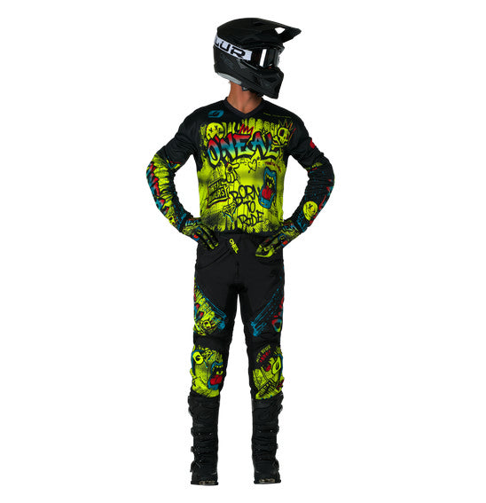O'Neal Youth ELEMENT Rancid Pant - Black/Neon