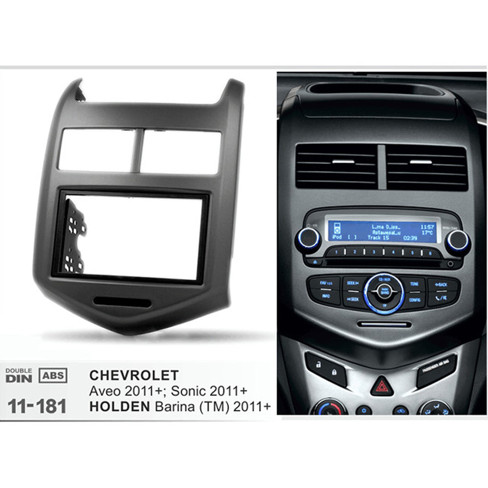 FITTING KIT HOLDEN BARINA (TM) 2011 - 2018 / CHEVROLET SONIC (T300) 2011-2020 (BLACK)