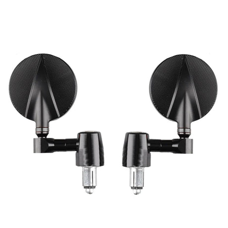 Revolution Bar End Mirrors Tarmac Alloy - Pair