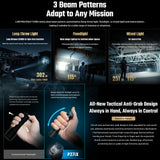 NITECORE RECHARGEABLE TACTICAL LED TORCH 5000 LUM WITH GLASS BREAK