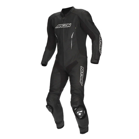 ARGON Evade 1-Piece Leather Race Suit - Black White