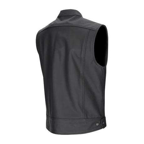 ARGON Vice Leather Vest - Black