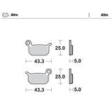 BRAKE PADS FRONT AND REAR MOTO MASTER NITRO GAS GAS HUSQVARNA KTM