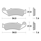 Brembo Upgrade Sinter Front Brake Pads 07HO25SX
