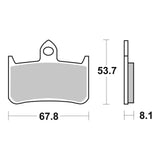 Brembo Prime Sinter Front Brake Pads 07HO28SA