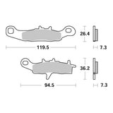 Brembo Upgrade Sinter Front Brake Pads 07KA22SX