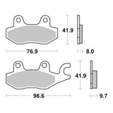 Brembo Prime Sinter Rear Brake Pads 07YA20SP