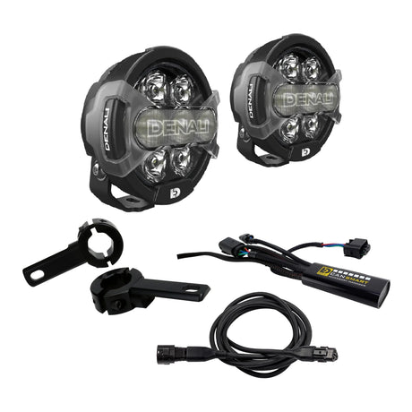 Denali D7 Pro Lighting Bundle with Crash Bar Mount - Honda Africa Twin