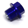Zeta Magnetic Drain Bolt M14x1.25x10 - Blue