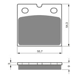 GOLDfren Brake Pads - GPR Sintered Racing