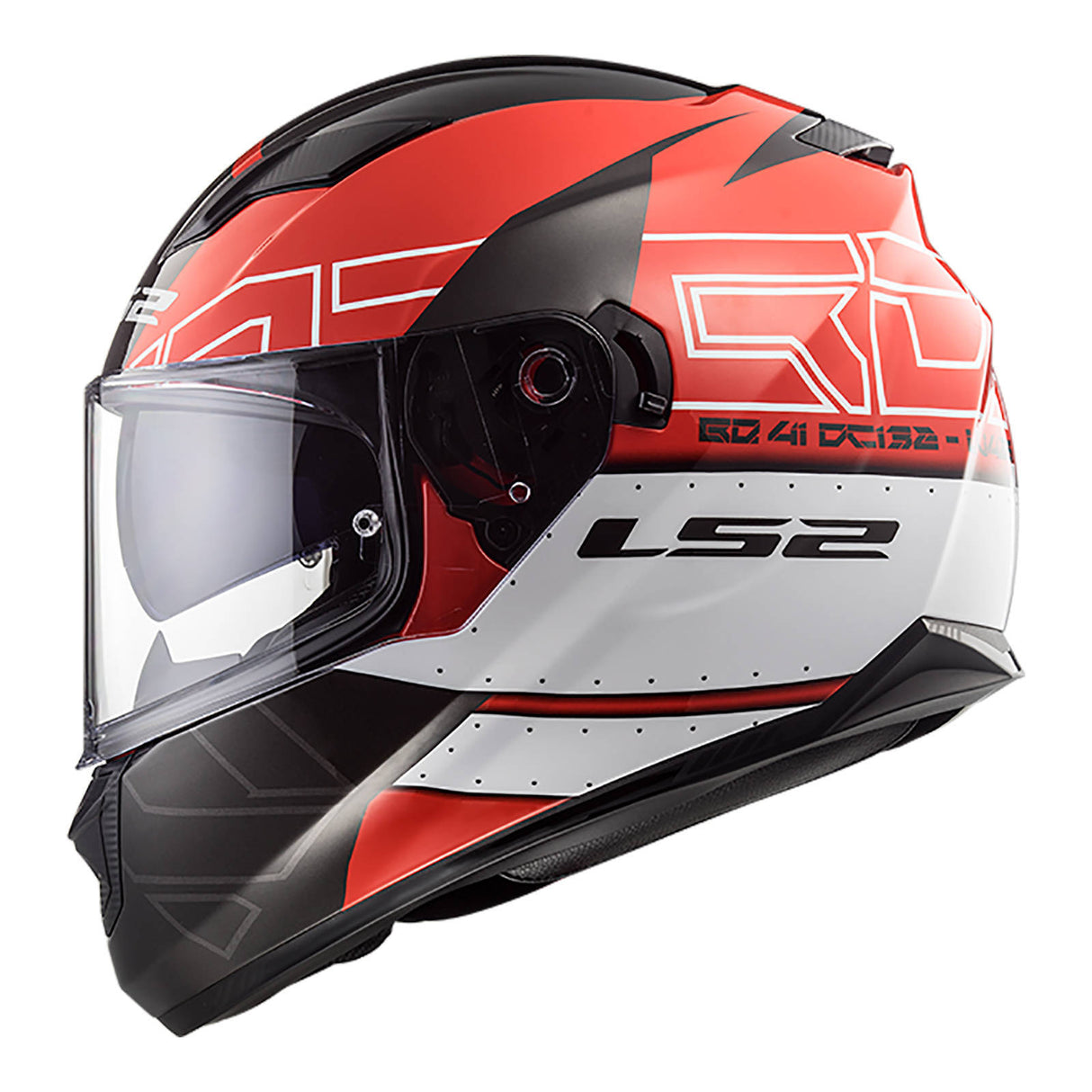 LS2 FF320 Stream Evo Kub Helmet - Black / Red