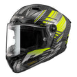 LS2 FF805C Thunder Carbon Volt - Black / Hi-Vis Yellow 06