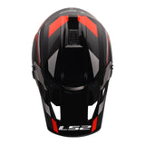 LS2 MX706 COZ Frontier II Helmet - Red / Black / Titanium 06