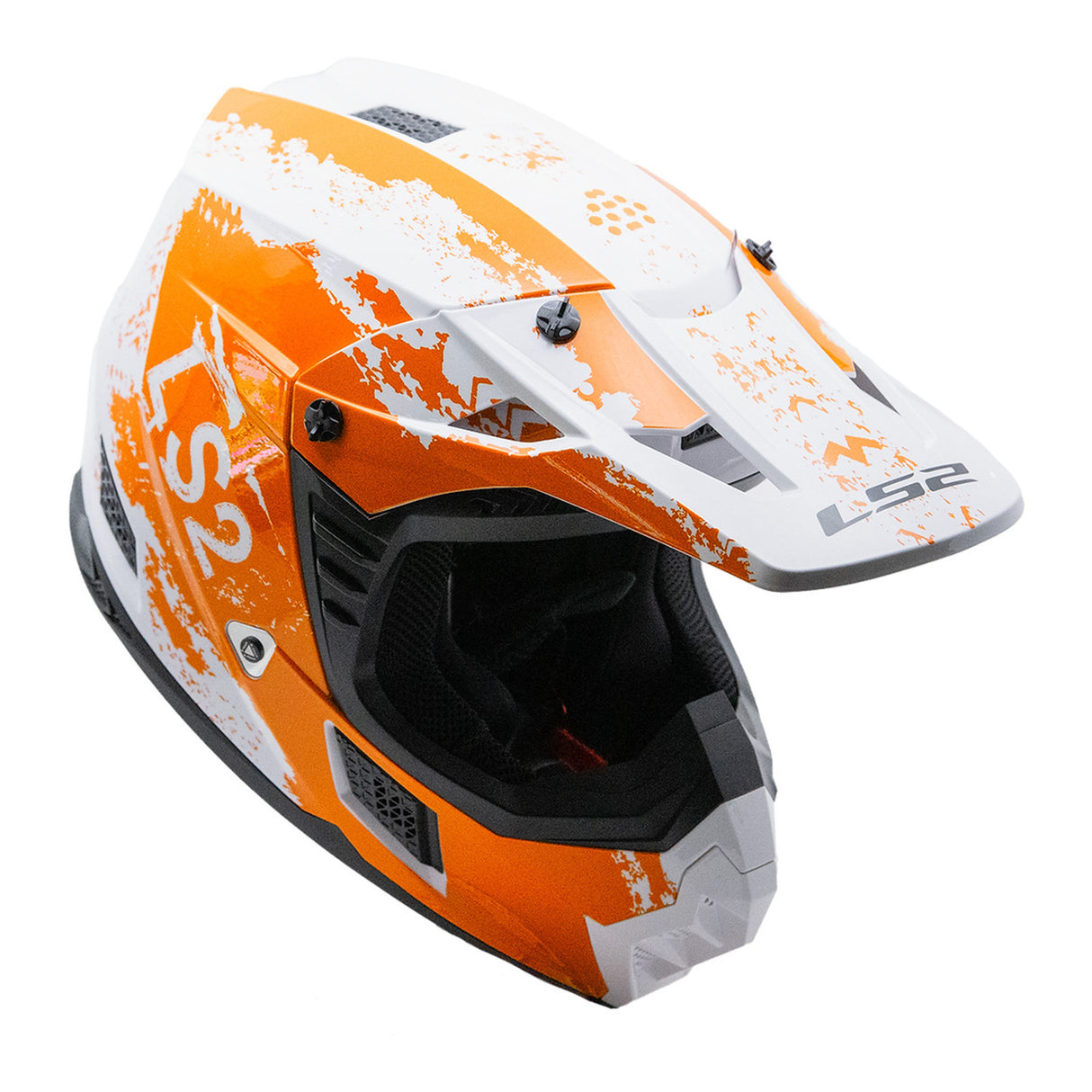 LS2 MX706 COZ Hyde Helmet - Orange / White 06