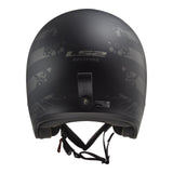 LS2 OF599 Spitfire II Flag Helmet - Matte Black 06