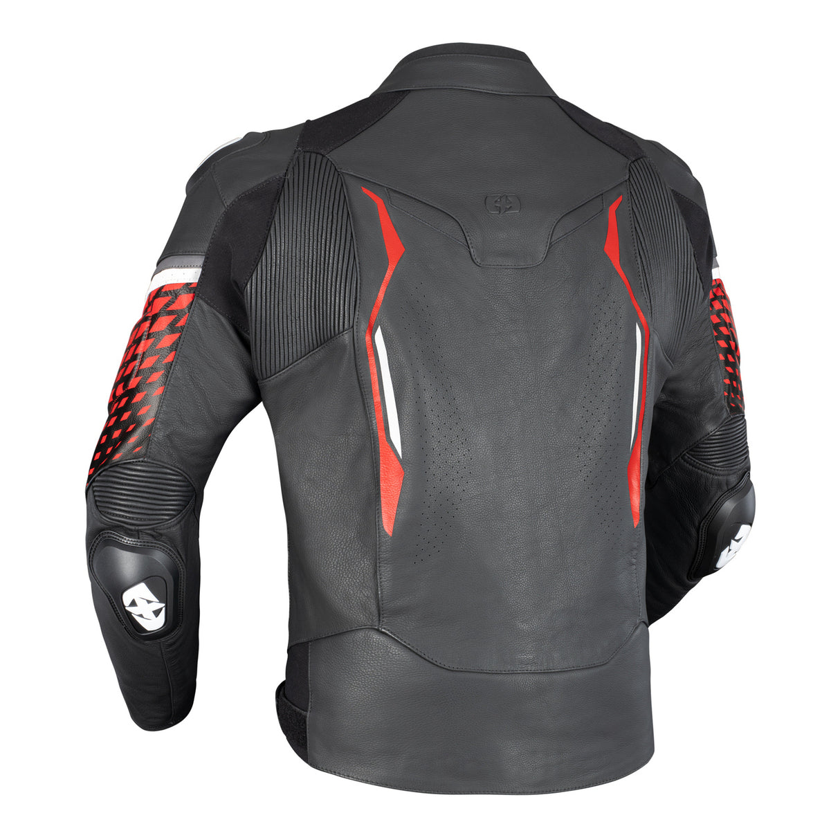 Oxford Nexus 1.0 Leather Men's Jacket - Black / Red