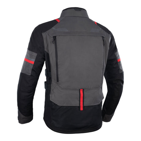 Oxford Rockland Men's Jacket - Charcoal Black / Red
