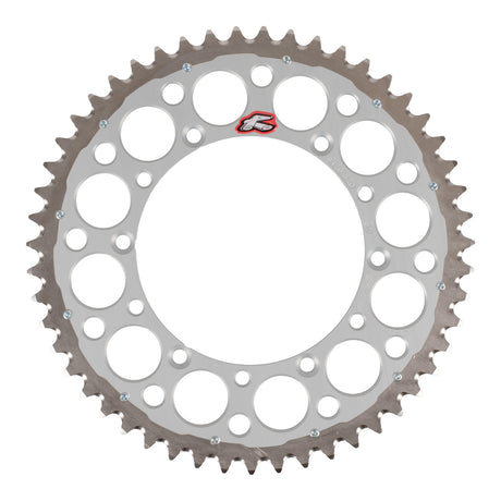 Renthal Sprocket Twinring Silver 49T Bi-metal Grooved Packaged