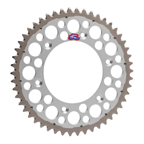 Renthal Sprocket Twinring Silver 47T Bi-metal Grooved Packaged