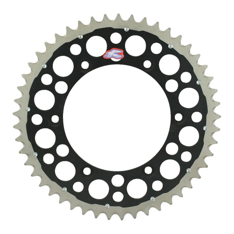 Renthal Sprocket Twinring Black 48T Bi-Metal Grooved Packaged