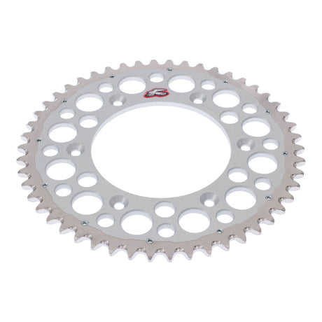 Renthal Sprocket Twinring Silver 50T Bi-metal Grooved