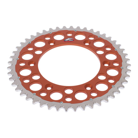 Renthal Sprocket Twinring Orange 48T Bi-metal Grooved