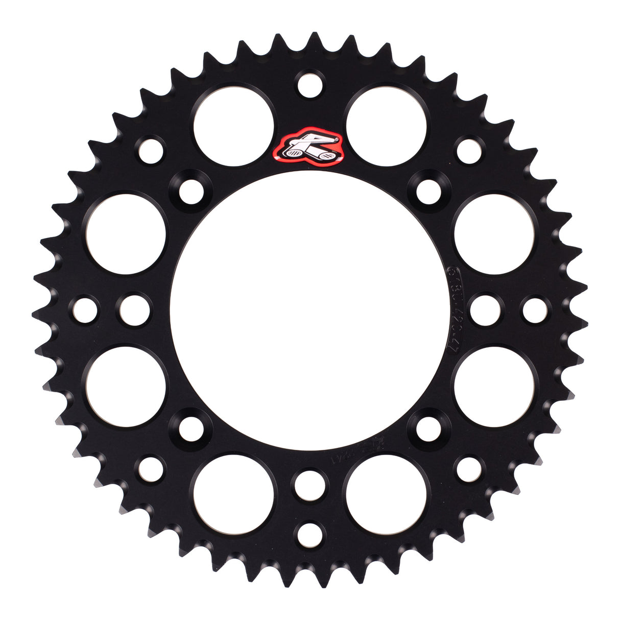 Renthal Sprocket Rear - Black 47T Alloy 7075 T6 Grooved KTM Husqvarna