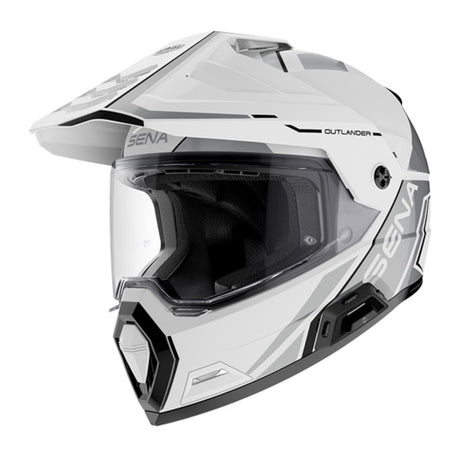 Sena Outlander Smart ADV Dual-Sport Helmet - Gloss White