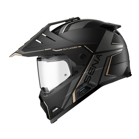 Sena Outlander Smart ADV Dual-Sport Helmet - Matte Black