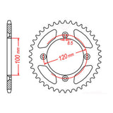 Sprocket Kit Suzuki RM85 (Small wheel) - 428H 14/47