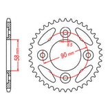 Sprocket Kit Honda NBC110 - 420MRU 14/37