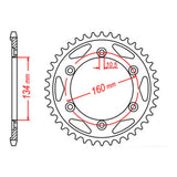 Sprocket Kit Honda CBR954RR '00-'03 Gold (economy) - GB530XRE 16/42