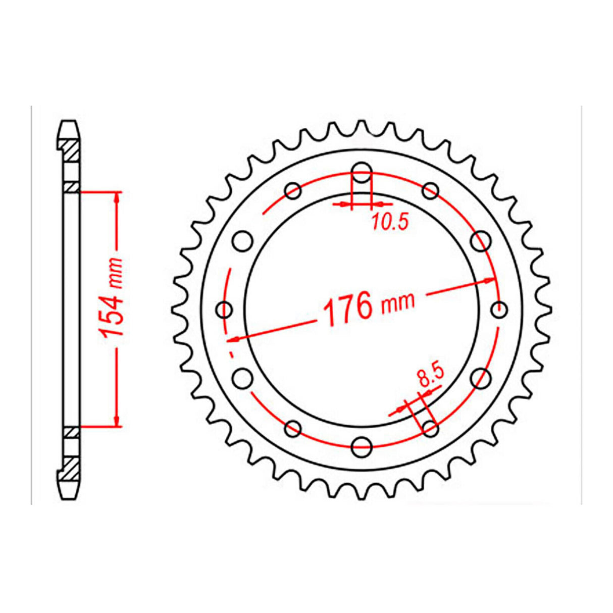 Sprocket Kit Honda CB1000R Predator '08-'11 (economy) - 530XRE 16/44
