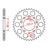 Sprocket Kit Triumph Trophy 900 - 530XRE 17/44