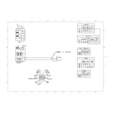 WHITES SWITCH BLOCK TURN/HEADLIGHT/ HORN/KILL (45.5mm)