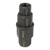 WHITES 4-IN-1 HEX AXLE TOOL 17 19 22 24mm CrMo