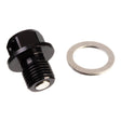 Whites Magnetic Sump Plug M12 x 12 x 1.25 - Black