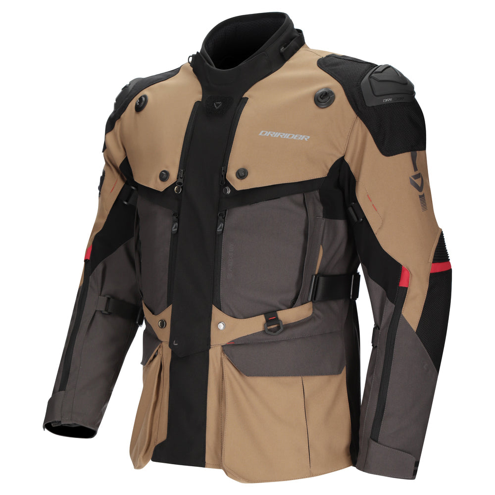 DriRider Vortex ADV 3 Jacket - DkGryBrwnBlk