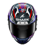 Shark AERON GP FIM RACING #2 Replica Zarco Signature 26 - Carbon/Violet/Chrome