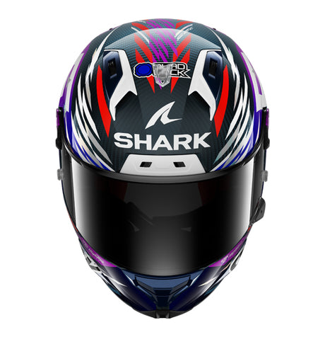 Shark AERON GP FIM RACING #2 Replica Zarco Signature 26 - Carbon/Violet/Chrome