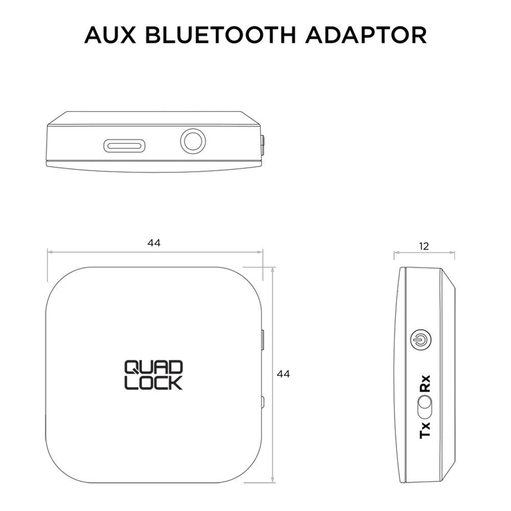 Quad Lock AUX Bluetooth Adaptor - tech 3
