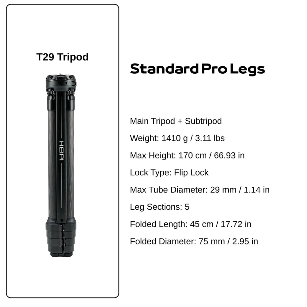 HEIPI T29 STANDRD PRO TRIPOD LEGS