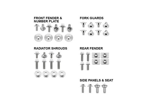 BODY PANEL FASTENER BOLT KIT PSYCHIC HONDA CRF250R 10-17 CFR450R 09-16