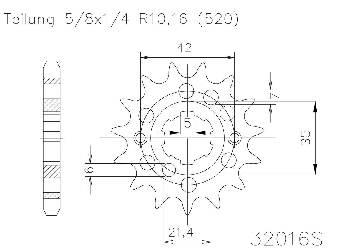 SPROCKET FRONT MOTO MASTER STEEL 15T KAWASAKI KLX450 KLX450R KX450F KX450X