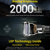 NITECORE P40 2000 LUMEN LONG THROW TORCH