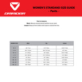 DRIRIDER Size Chart - Womens Pants