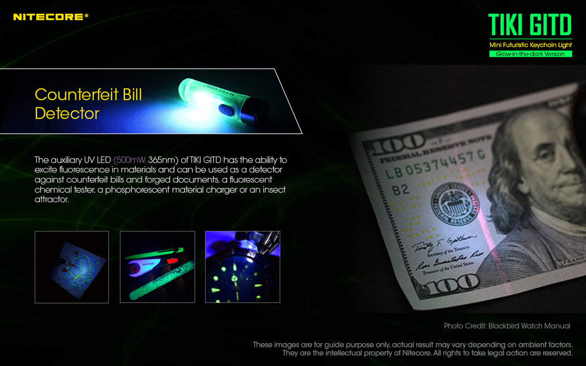 NITECORE GLOW IN THE DARK KEYLIGHT