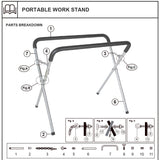 EDS AUTO PORTABLE WORK STAND SPARE CHAIN WITH EYE BOLT